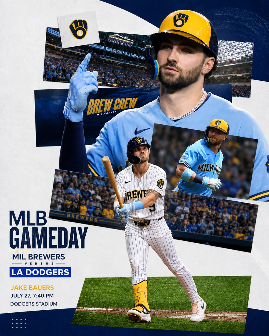 Impact Media Match Day poster design — MLB Gameday